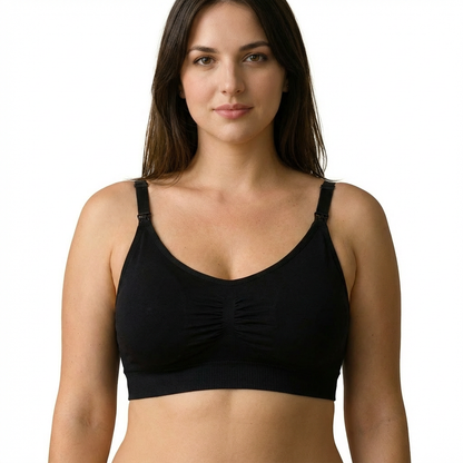 Hands-free nursing and pumping bra
